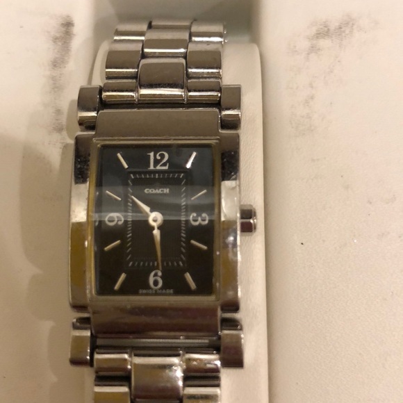 Coach watch silver with black face - Picture 2 of 3